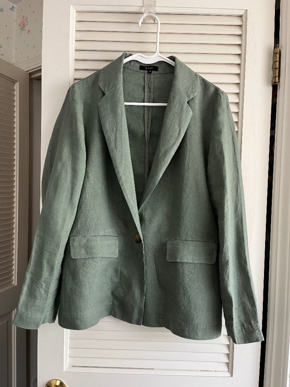 Quince 100% European Linen Sage Green Blazer Size XS - Picture 6 of 6